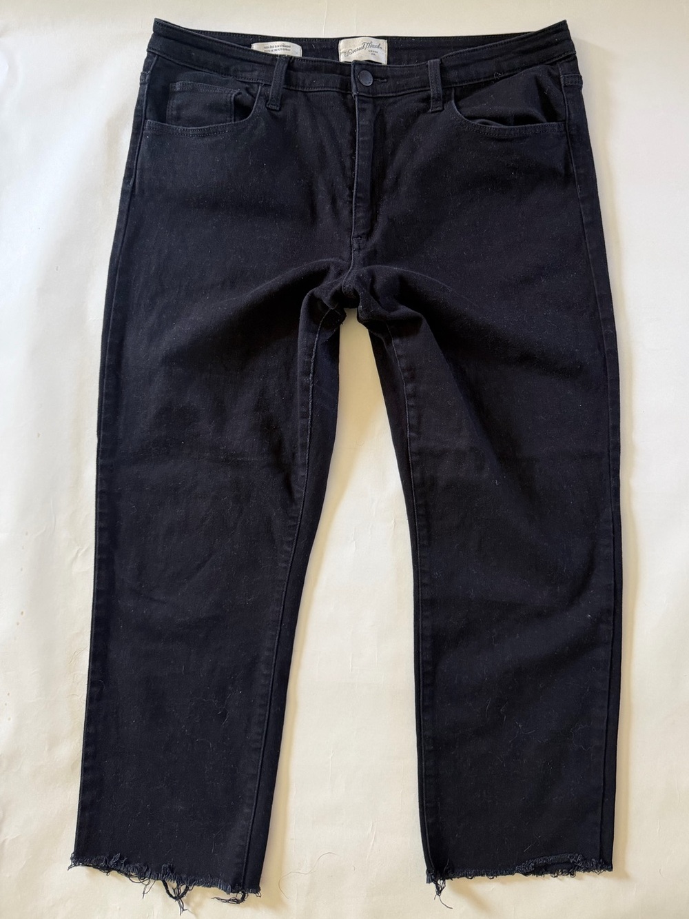 Women’s Black High Rise Slim Straight Jeans: 14